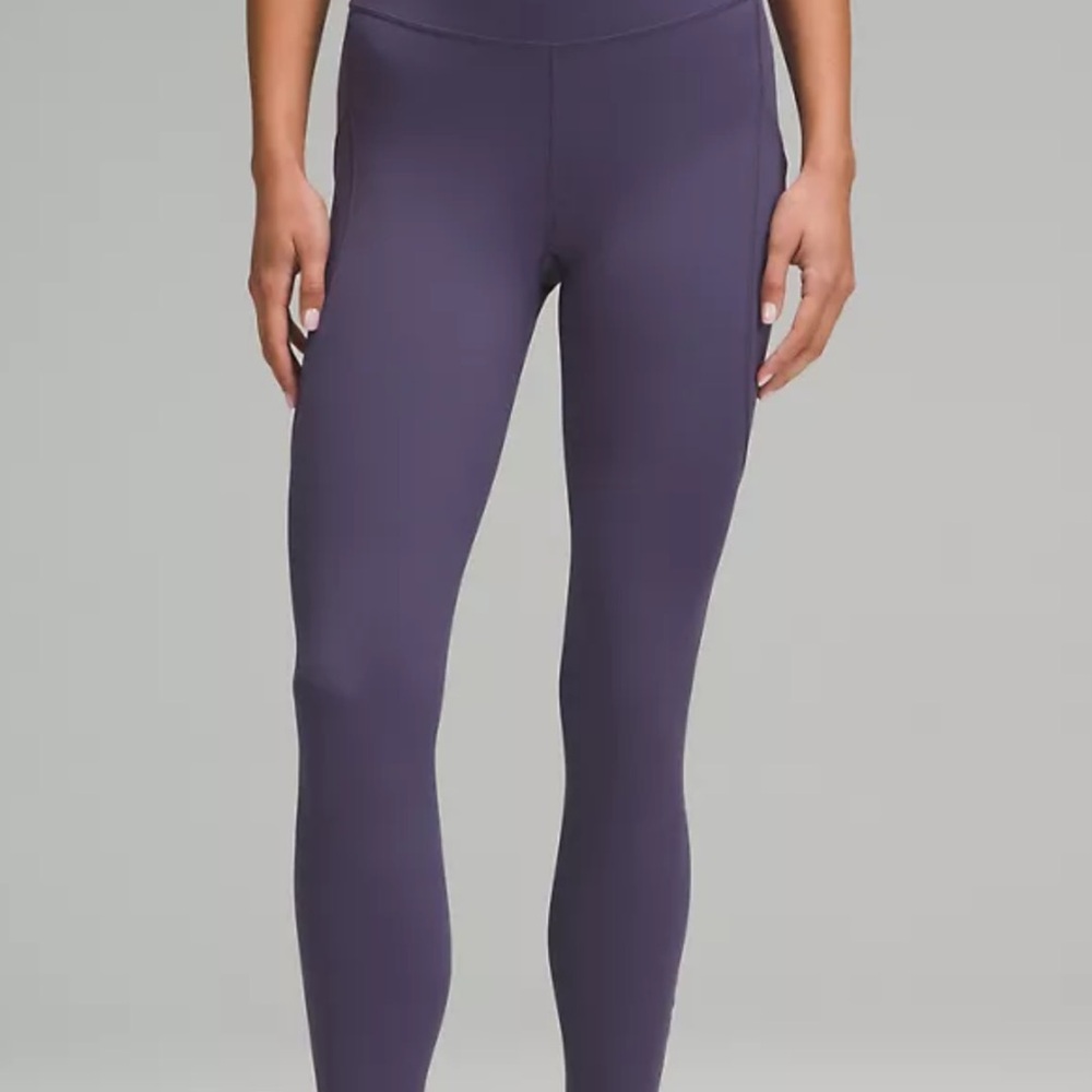 Lululemon Athletica Purple Leggings High-Waist Seamless Design